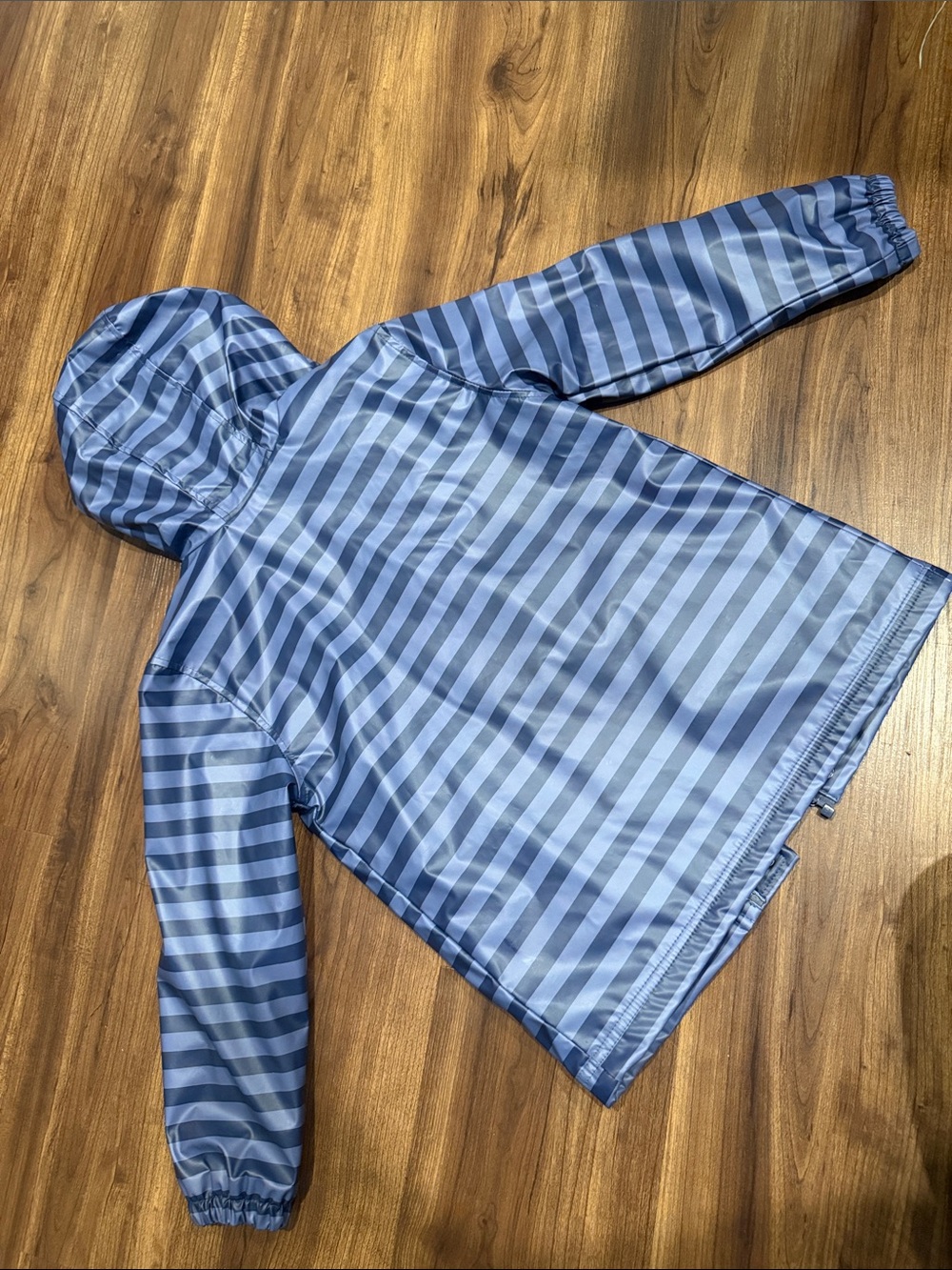 Tucker + Tate Waterproof Raincoat - Navy Blue Stripes - Picture 5 of 7